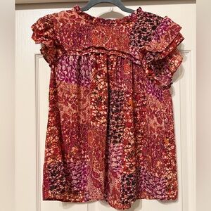 Rose & Olive Multicolor Floral Blouse